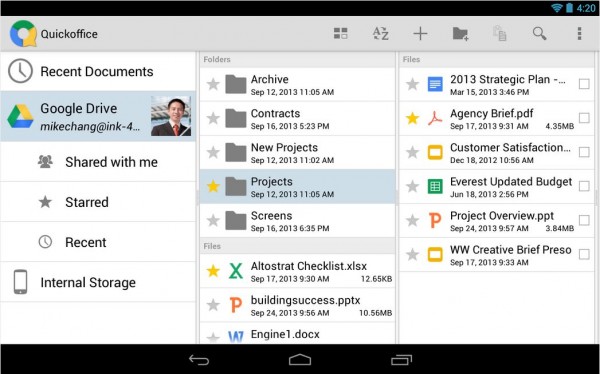 Quickoffice-Android