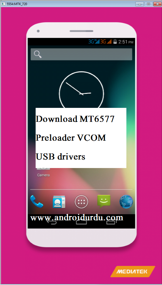 MT6577 Preloader VCOM USB drivers