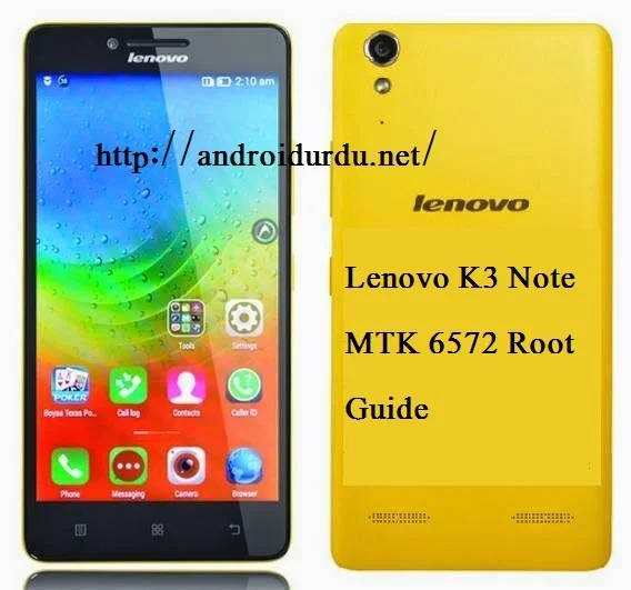 Lenovo K3 Note MTK 6572 Root Guide