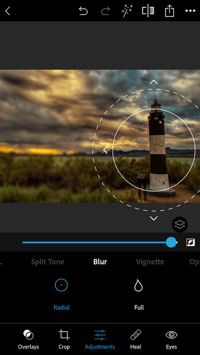 How to Blur Photos on iPhone with Photoshop Express