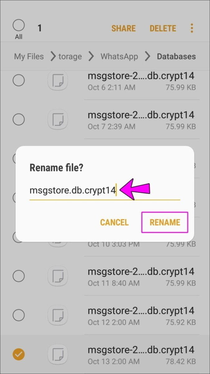 How to recover deleted WhatsApp messages