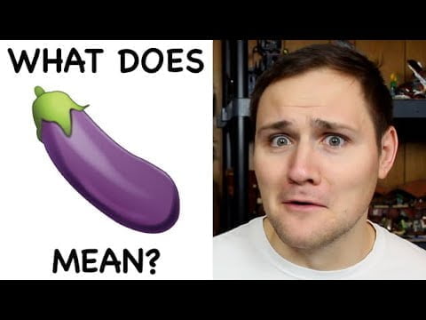 what does an eggplant emoji mean